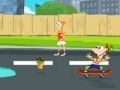 Spel Phineas and Ferb: Super skateboard