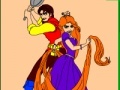 Spel Coloring: Flynn and Rapunzel
