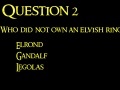 Spel Lord of The Rings Quiz