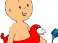 Spel Coloring with Caillou