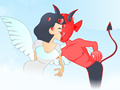 Spel Devil and Angel Kissing