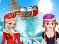 Spel Elsa And Anna Helping Santa