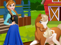 Spel Anna at horse farm
