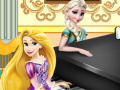 Spel Elsa & Rapunzel Piano Contest
