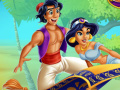 Spel Jasmine and Aladdin Kissing