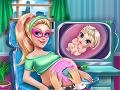 Spel Super Barbie Pregnant Check-Up