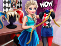Spel Elsa Harley Quinn Cosplay 