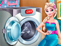 Spel Elsa Wash Clothes