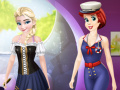 Spel Ariel And Elsa Career Dress Up