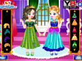Spel Baby Elsa With Anna Dress Up