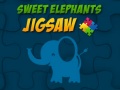 Spel Sweet Elephants Jigsaw