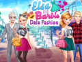 Spel Elsa and Barbie Date Fashion