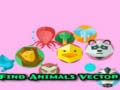Spel Find Animals Vector