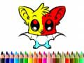Spel Cute Bat Coloring Book