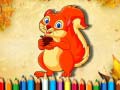 Spel Squirrel Coloring Book