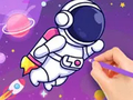 Spel Coloring Book: Astronaut