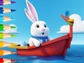 Spel Coloring Book: Sailing Rabbit