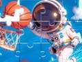 Spel Jigsaw Puzzle: Space Basketball