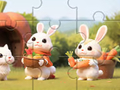 Spel Jigsaw Puzzle: Rabbits With Carrots