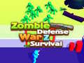 Spel Zombie defense: War Z Survival