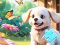 Spel Jigsaw Puzzle: Dog In Garden