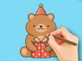Spel Coloring Book: Gift Bear