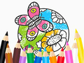 Spel Coloring Book: Butterfly With Flowe