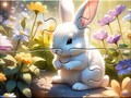 Spel Jigsaw Puzzle: Sunny Forest Rabbit