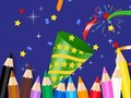 Spel Coloring Book: Happy New Year