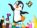 Spel Coloring Book: Dancing Penguin