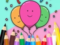 Spel Coloring Book: Celebrate-Balloons