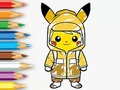 Spel Coloring Book: Raincoat Pikachu