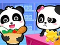 Spel Jigsaw Puzzle: Baby Panda Supermarket