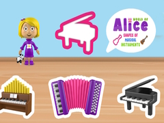 Spel World of Alice Shapes of Musical Instruments