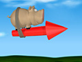 Spel Pig on the Rocket