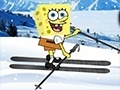 Spel Sponge Bob skiing