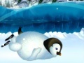 Spel Flying penguins on snow globe