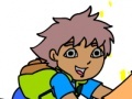 Spel Go Diego go online coloring game