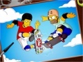 Spel Skatings Simpsons online coloring page