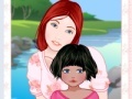 Spel Mother and child make over game