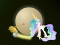 Spel Celestia’s cake golf. Adventure in space