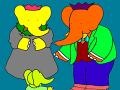 Spel Babar and Badou: Coloring