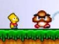 Spel Bart and Homer in Mario World