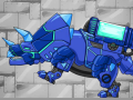 Spel Combine! Dino Robot Tyrano Red + Tricera Blue