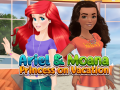 Spel Ariel and Moana Princess on Vacation