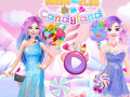Spel Barbie and Elsa in Candyland