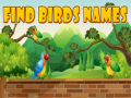 Spel Find Birds Names
