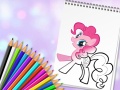 Spel Cute Pony Coloring Book