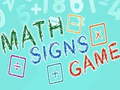 Spel Math Signs Game