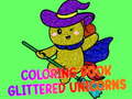 Spel Coloring Book Glittered Unicorns